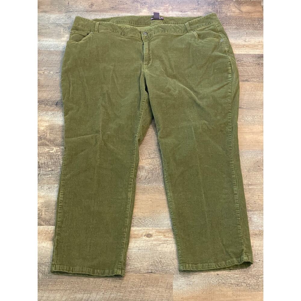 Jessica London Olive Green Cord pants 28